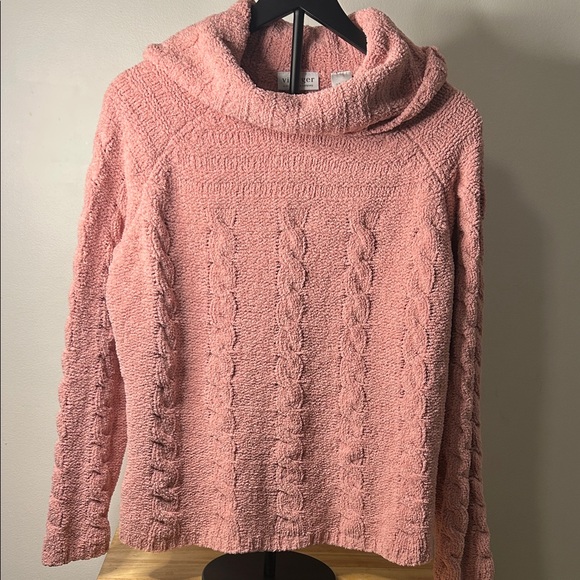 Liz Claiborne Sweaters - Liz Claiborne Pink Cowl Neck Sweater